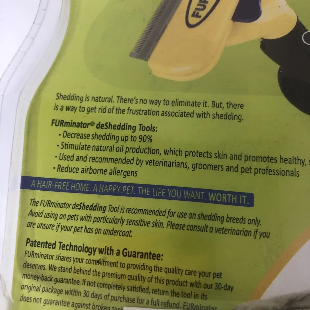 SOLD FURminator deShedding Tool with 4 Edge for Large Dogs 51-90 Lb Short Hair - Picture 7 of 7